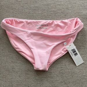 COPY - Frankie's Bikinis Shea Ribbed Hipster Bikini Bottom Pink Size S NWT